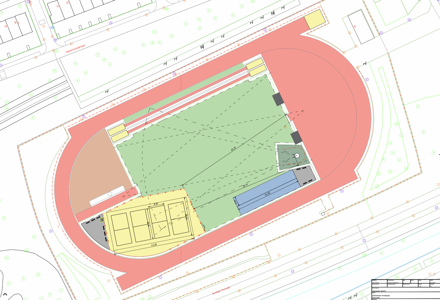 De renovatie aan de atletiekbaan gaat eindelijk van start